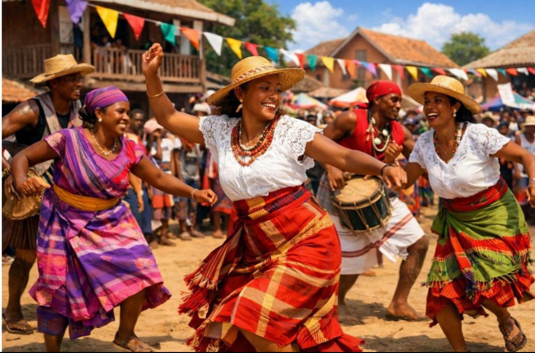 Madagascar24now's tweet photo. One of the country's most iconic traditional performances is Afindrafindrao a dance often performed at weddings, celebrations, and national events.
For many Malagasy people, it's more than a dance; it's a symbol of unity and joy.
#Madagascar #Africa #Travel https://t.co/JpNSjsMUyy