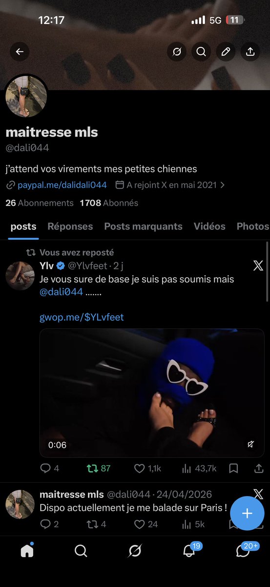mls75mls's tweet photo. Mon ancien compte a sauté ! Venez mes toutous 

#soumis #feet #feetshisme #fétichiste https://t.co/y5R7eBM9B9