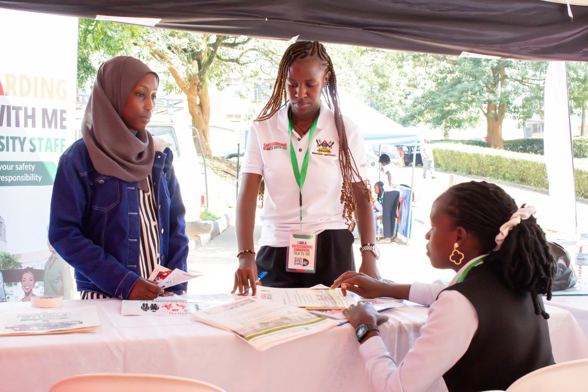 MakSafeSpace's tweet photo. Safeguarding Champions in action @Makerere 

Listening, Educating and Encouraging fellow students to build a culture where everyone feels safe, respected and valued. #SafeguardingChampion #MakerereUniversity #Safeguardingstartswithme. https://t.co/Rh7wY9CQfM