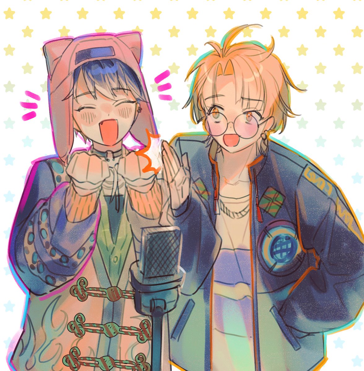 77Re_nacho's tweet photo. 버디나나 미츠랑 모모타! https://t.co/VsGq1cwv2g