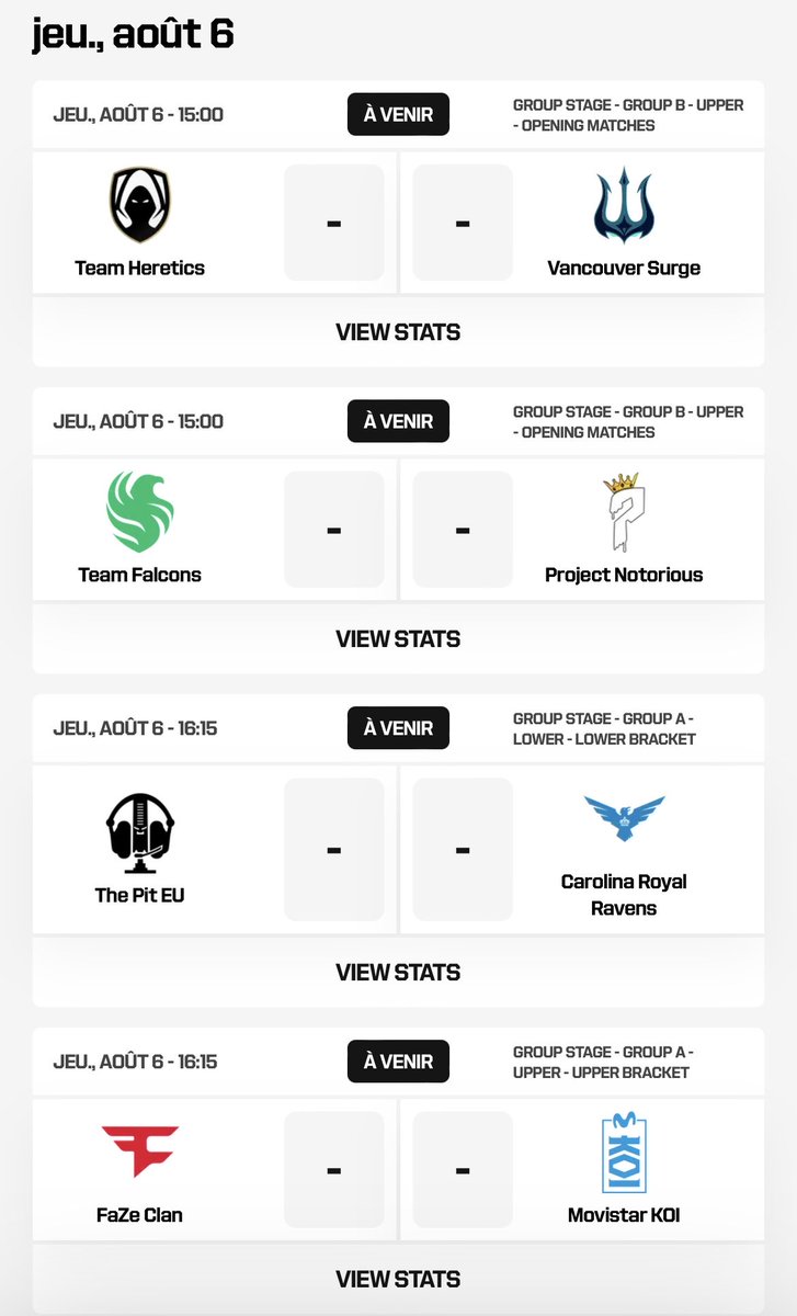 CDLFrance's tweet photo. 🗓️ Jour 2 | #EWC26 

Début des matchs à 15h00. 
Deux streams à suivre (A &amp; B). 

Retrouvez ci-dessous le programme d’aujourd’hui : https://t.co/HaxWCGfkQh