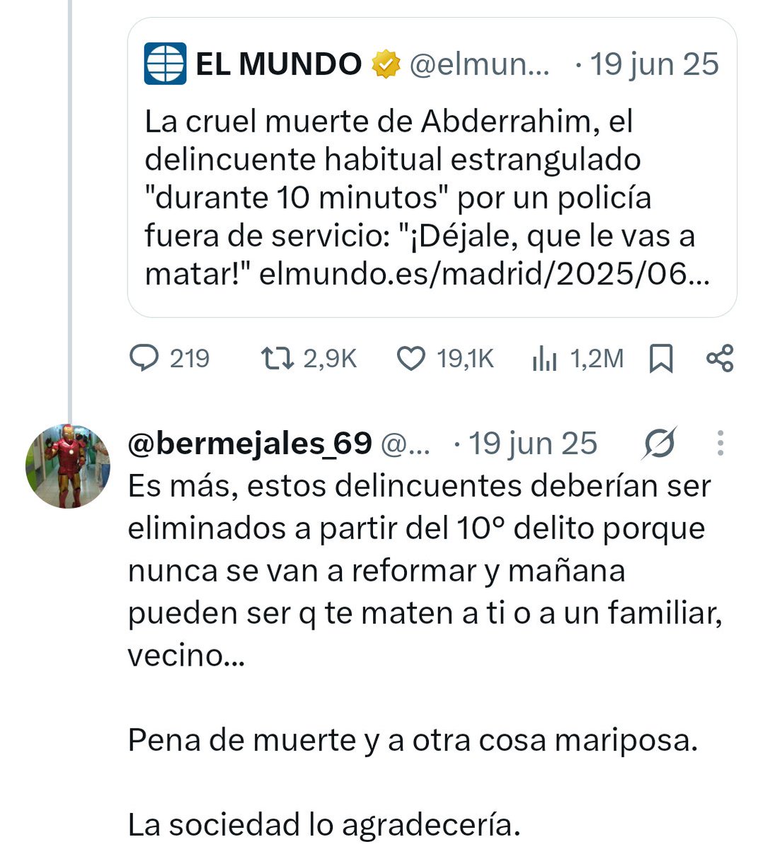 M_Shadow17's tweet photo. @Bermejales69 @Jotabnam Cuéntame más, que se te ve muy respetuoso con la vida humana, pedazo de escoria fascista. https://t.co/7VJXvlT3DR