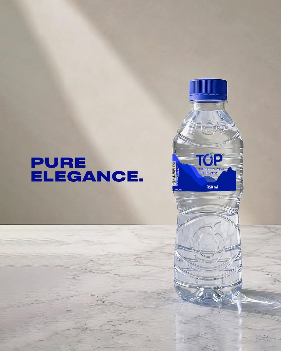 Topwatereth's tweet photo. Pure elegance.
.
Bottled water in ethiopia #Topwater #BeyondPurity #TopwaterInEthiopia #water_in_ethiopia https://t.co/xiwLotlk6A