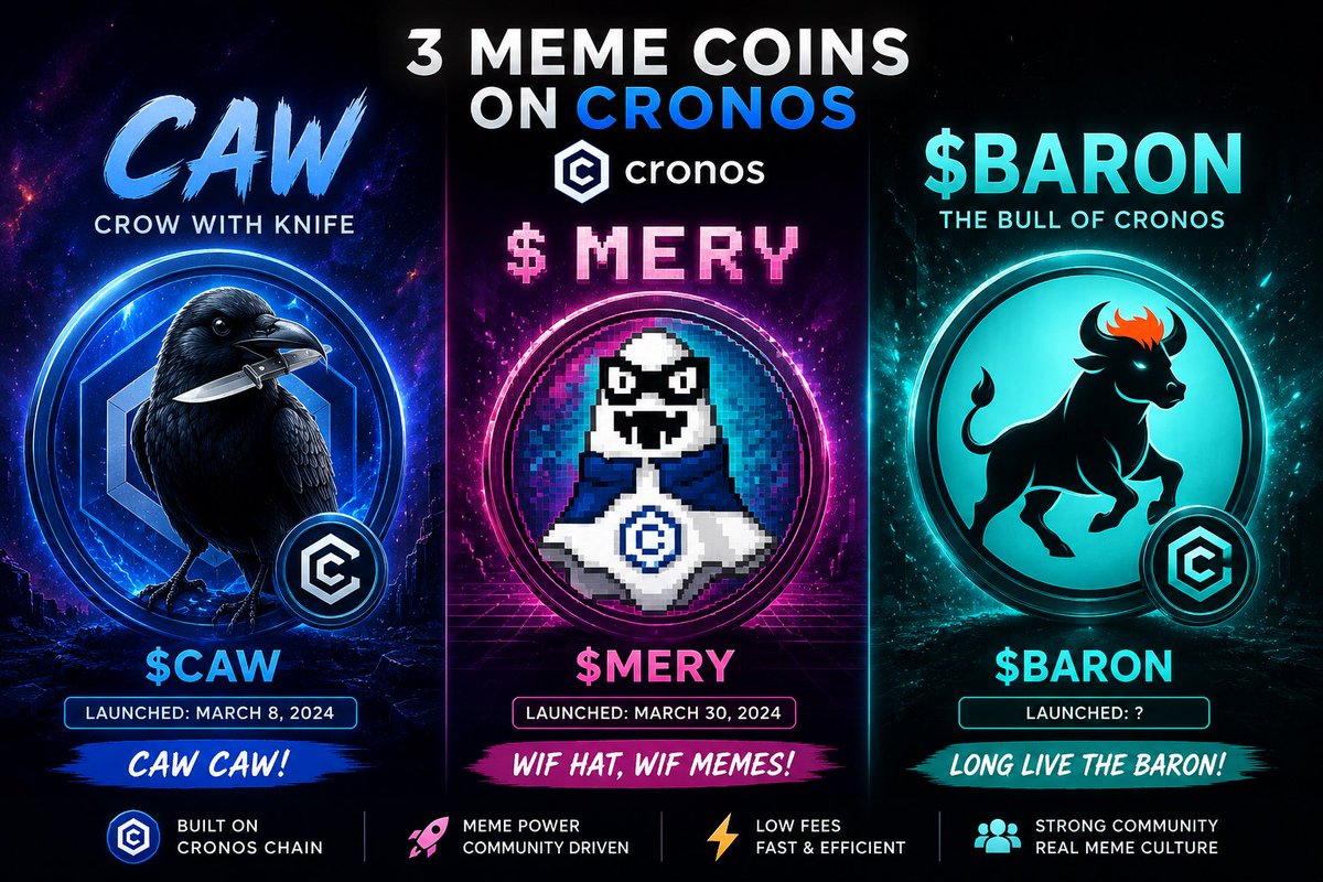 ExtPiece1's tweet photo. Won another giveaway today! 🚀
📅 March 14, 2024 — 10,000,000,000 $CAW 🐦 📅 April 5, 2024 — 50,000,000 $MERY 🔥 📅 August 6, 2026 — 150,000 $BARON 👑
Both $CAW and $MERY ended up making huge moves after I won.
Will $BARON be next? 👀🚀
#BARON #CAW #MERY #Memecoin #Crypto https://t.co/Je74L4e0XH