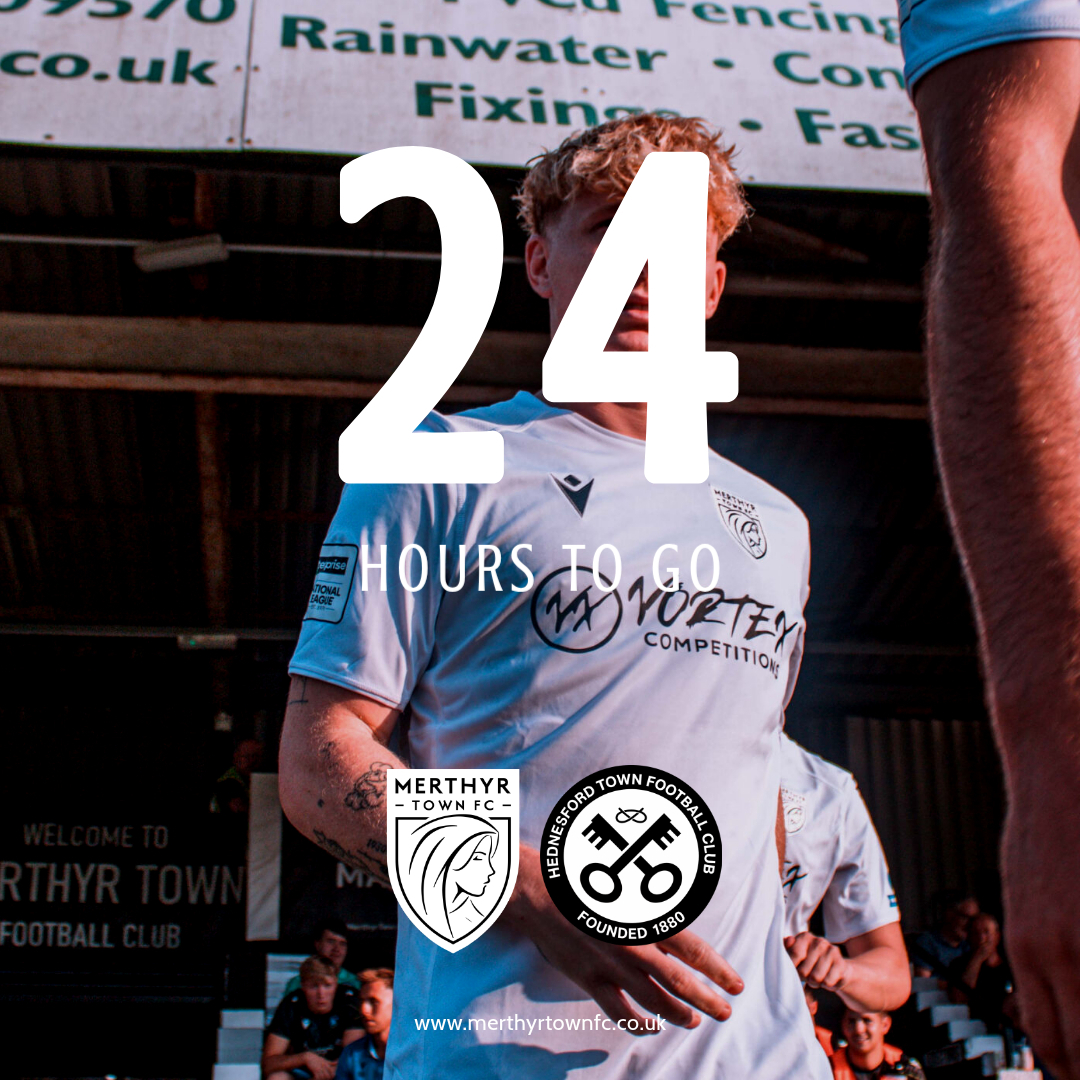 MerthyrTownFC's tweet photo. 𝟮𝟰 𝗛𝗢𝗨𝗥𝗦 𝗧𝗢 𝗚𝗢!

Let's #PackThePark Martyrs as we get our 2026/27 campaign underway at Penydarren Park 👊🏼

🎟️ https://t.co/1Hjjxmu2S7

#OurTownOurClub | #WeAreMerthyr https://t.co/3AfAGD49Lv