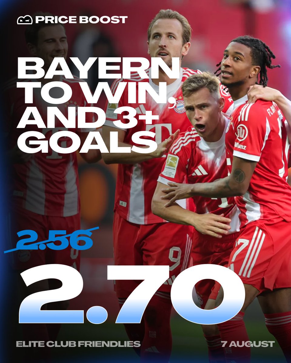 bluffcom's tweet photo. The Treble-chasing Bundesliga Champions vs the Europa League Winners.

Bayern have hit 25 goals in their last six. 
Villa have never actually lost to them.

Boosted exclusively on https://t.co/kjKOf0knKa 🔥 https://t.co/ttt6fgyl9X