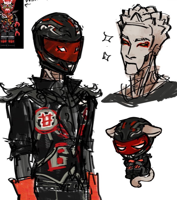 poperpear's tweet photo. I can’t even fathom trying to render this guy bru 😭😭 #mre #ninjago #echozane https://t.co/ISWZG6ca36