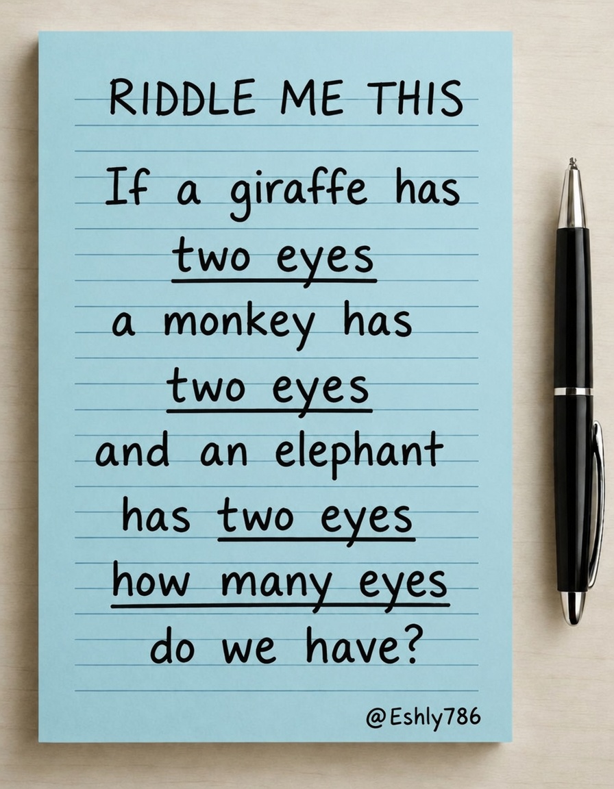 SalishAlbert's tweet photo. 99% of People Can’t Solve This Simple Riddle Can You? 🤔 https://t.co/lRIXIWf0Ey