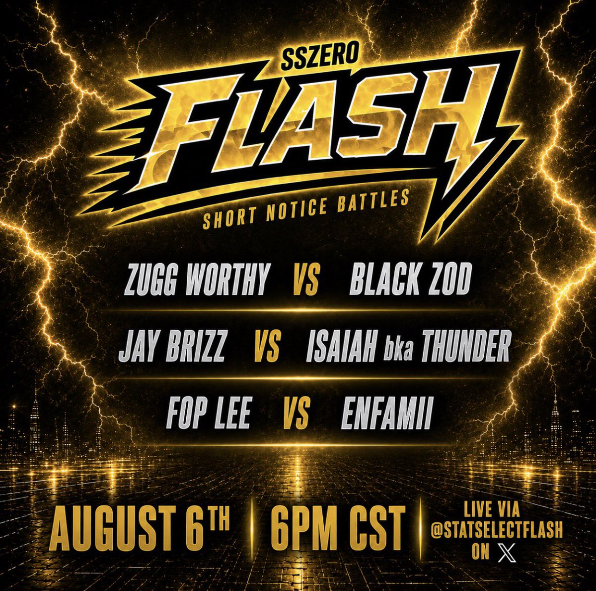 StatSelectFlash's tweet photo. TONIGHT 🔥🔥🔥 https://t.co/QGlAwBWqgo