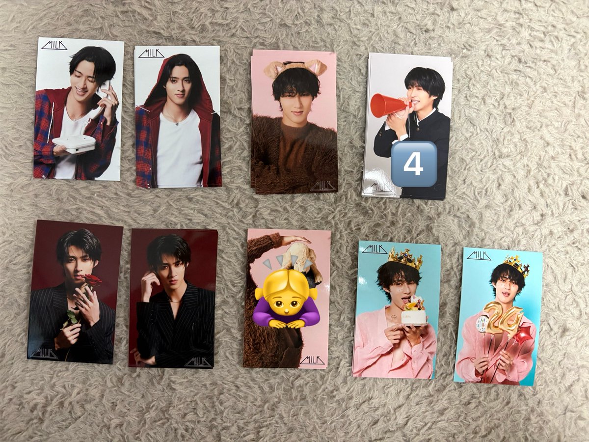87cyo's tweet photo. SHUNTA SONO 24th SPECIAL GOODS 
曽野舜太 生誕グッズ 生写真 ミニフォト
交換を探しております。

求 1枚目画像❤️

譲 2枚目画像

郵送もしくは大阪市内で直接
でのお取引希望

お気軽にお声かけお願いいたします。

#MILK #MILK交換 #MILK譲 #MILK求 https://t.co/AcKDEaC5nv