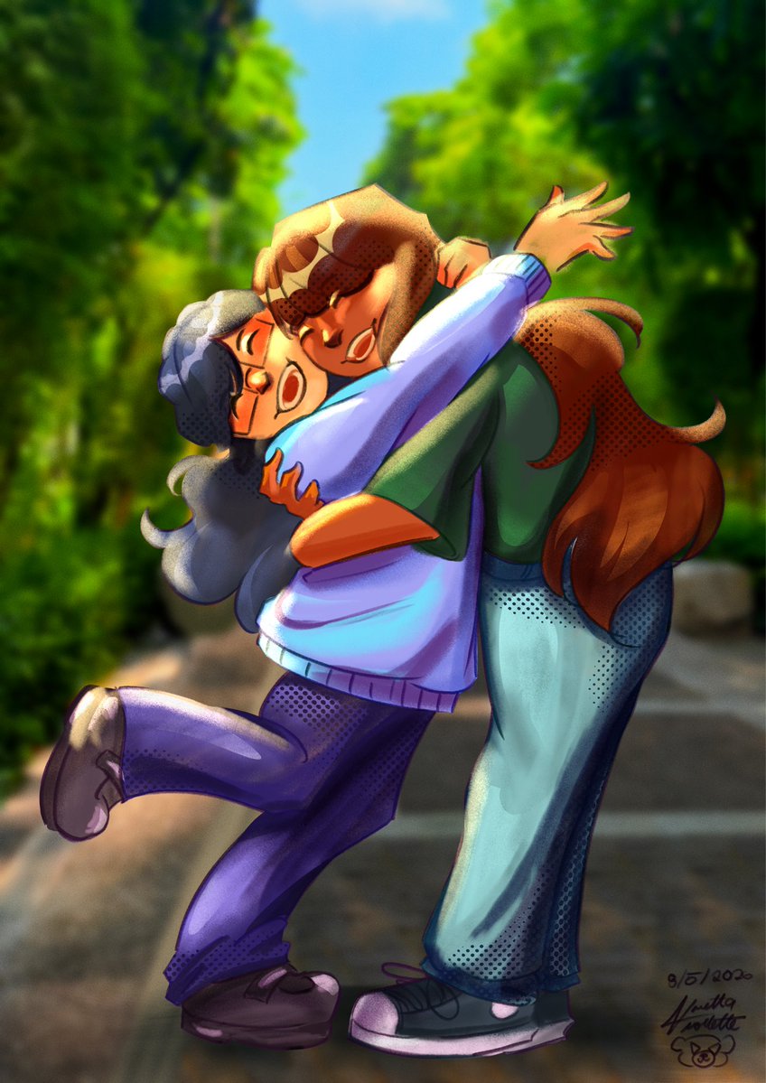 VinettaViolette's tweet photo. 💙💚

Soft launching my #ocs since I'm unemployed and i've been so creative. It feels so good to draw something original in a while~

#love #wlw #loverslane #dogbird https://t.co/r5qYUegVX0