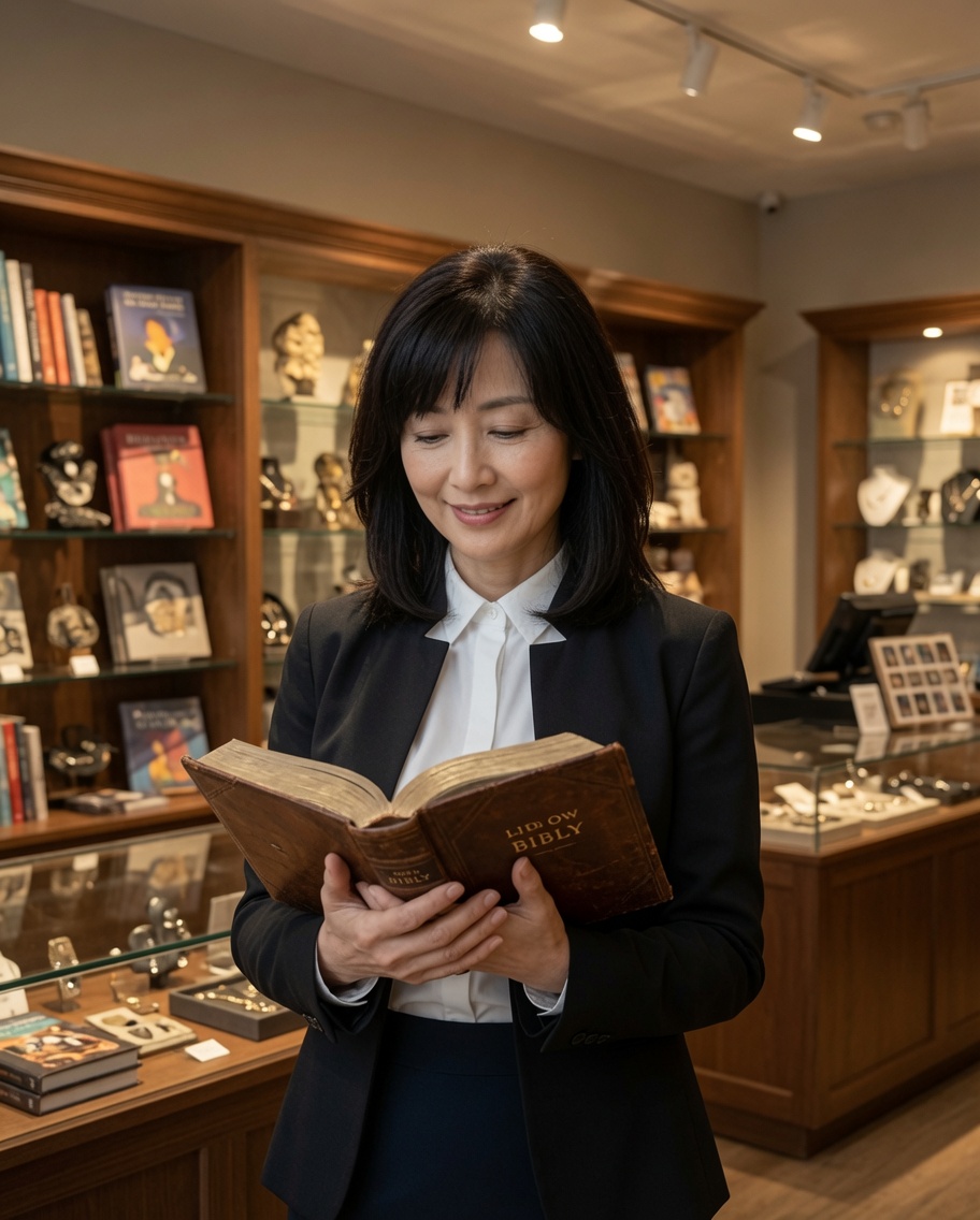 ryuto_shobo's tweet photo. 第1回 聖ルフィア教会
編集長・本城ルツ子が向かったのは、竜都一の観光名所「聖ルフィア教会」。見上げた天井には、竜都の名の由来とも言われる一枚のステンドグラス。「何度来ても、ここだけは息を呑む」ミュージアムショップで、思わず古い聖書のレプリカに見入ってしまったそうです。(撮影:相沢冠) https://t.co/zc8cY8kzcf
