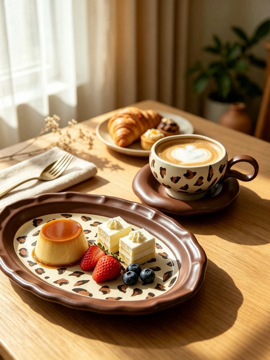 muenstyle's tweet photo. Pottery + leopard Style ·陶土+豹纹图案 https://t.co/CEoDo1i2Xp