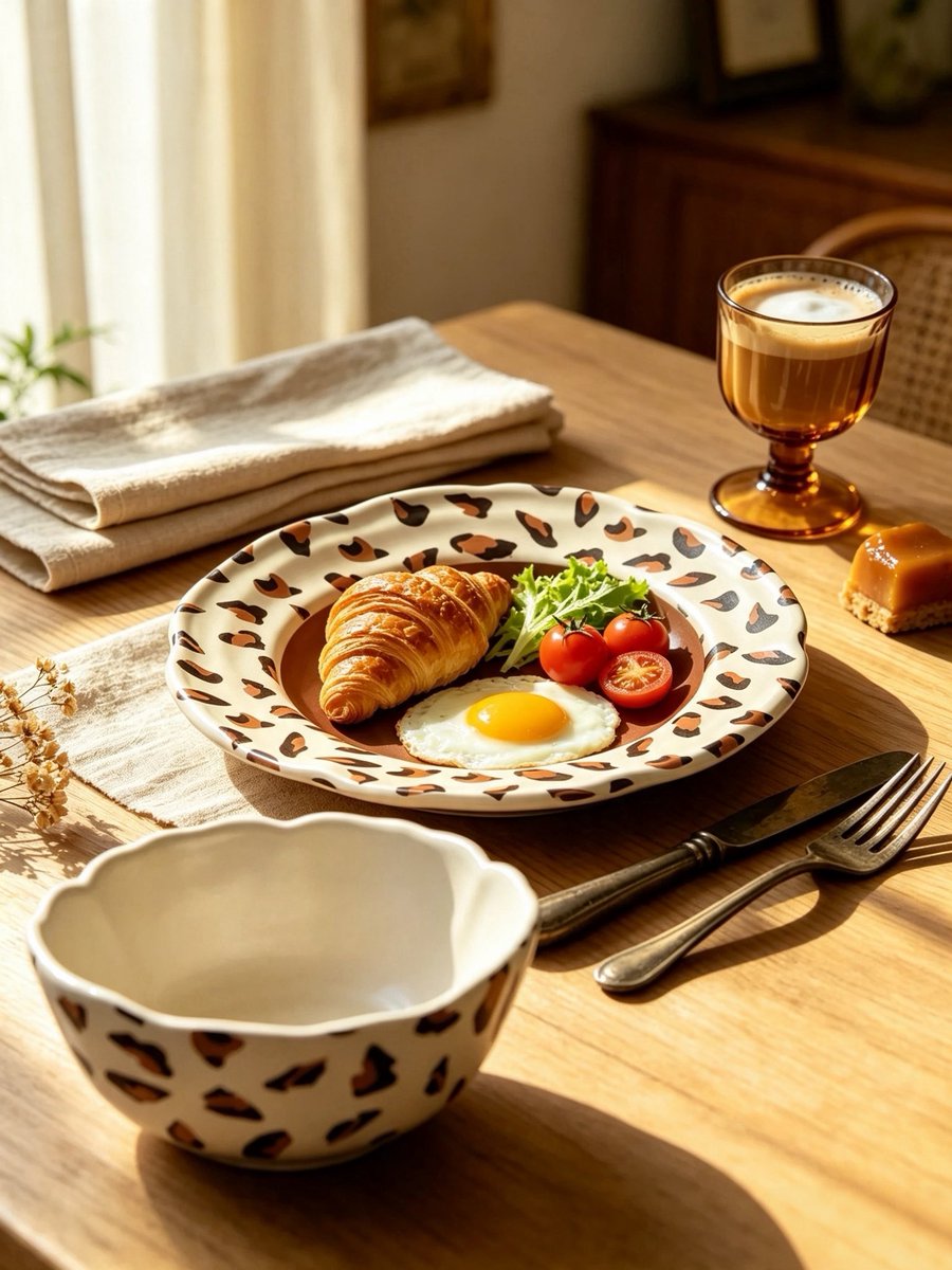 muenstyle's tweet photo. Pottery + leopard Style ·陶土+豹纹图案 https://t.co/CEoDo1i2Xp