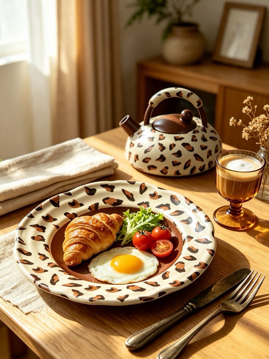 muenstyle's tweet photo. Pottery + leopard Style ·陶土+豹纹图案 https://t.co/CEoDo1i2Xp