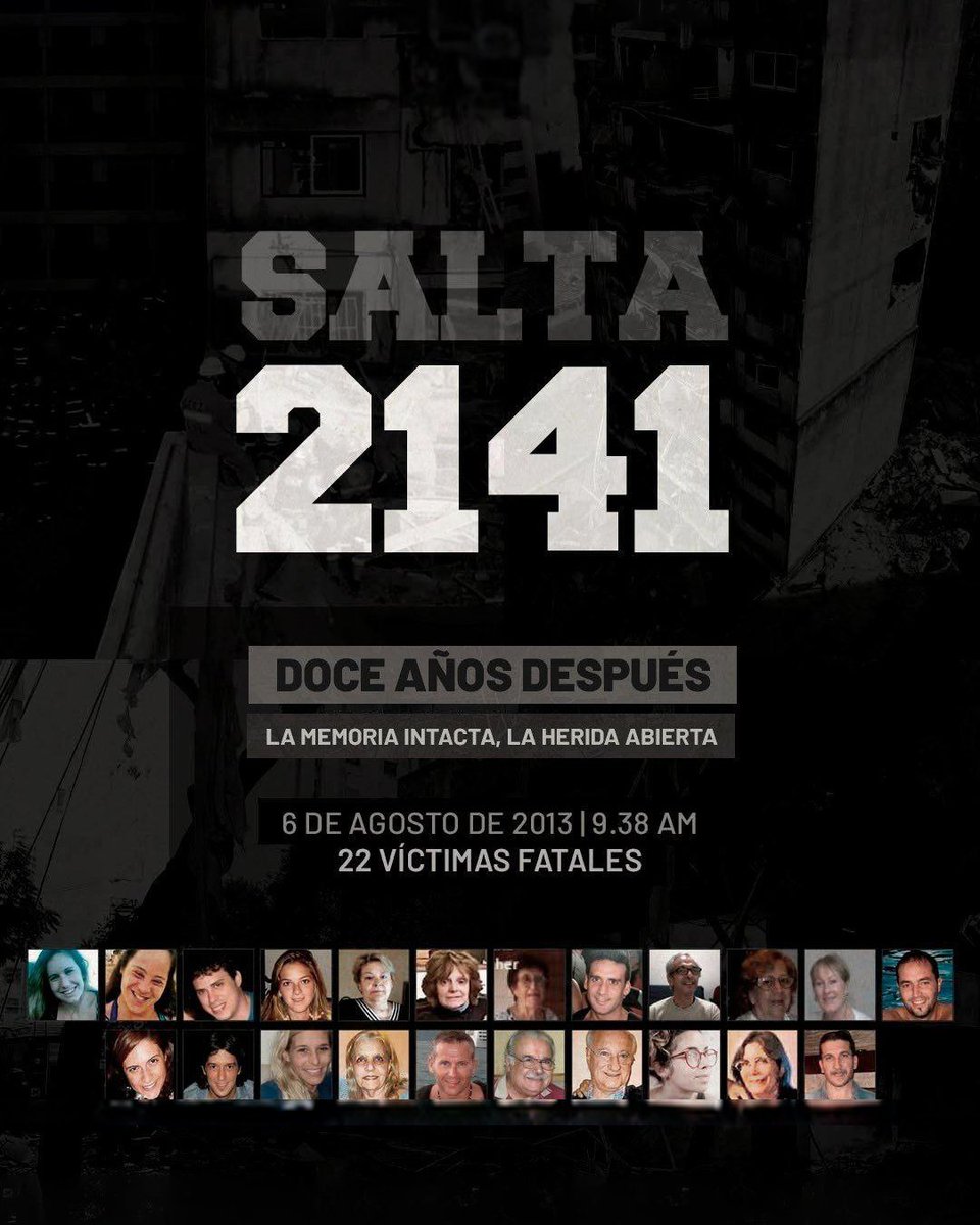fabriziofiatti's tweet photo. MEMORIA Y JUSTICIA POR SALTA 2141

A 13 años de la tragedia de Salta 2141, nos reunimos en el Espacio Cultural y Educativo de la Memoria y la Música para recordar a las 22 víctimas y renovar el compromiso con la memoria y la justicia.

Hay heridas que siguen presentes en la historia de Rosario. Recordar es acompañar a las familias, sostener viva la memoria colectiva y seguir exigiendo que una tragedia como esta no se repita nunca más.

Porque Rosario no olvida. Memoria y justicia, siempre.
