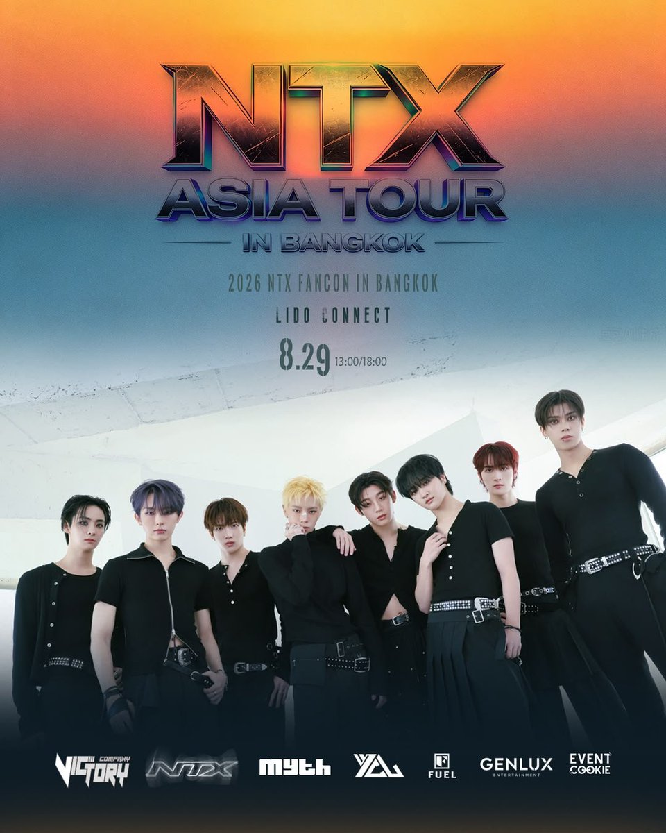 NTX_OFFICIAL_'s tweet photo. [📢]

NTX ASIA TOUR IN BANGKOK

📍 LIDO CONNECT
🗓 2026.08.29 ｜13:00 / 18:00

Next Asia tour open coming soon

#NTX #BANGKOK
#NTXTOURinASIA https://t.co/J8OaeLn5In