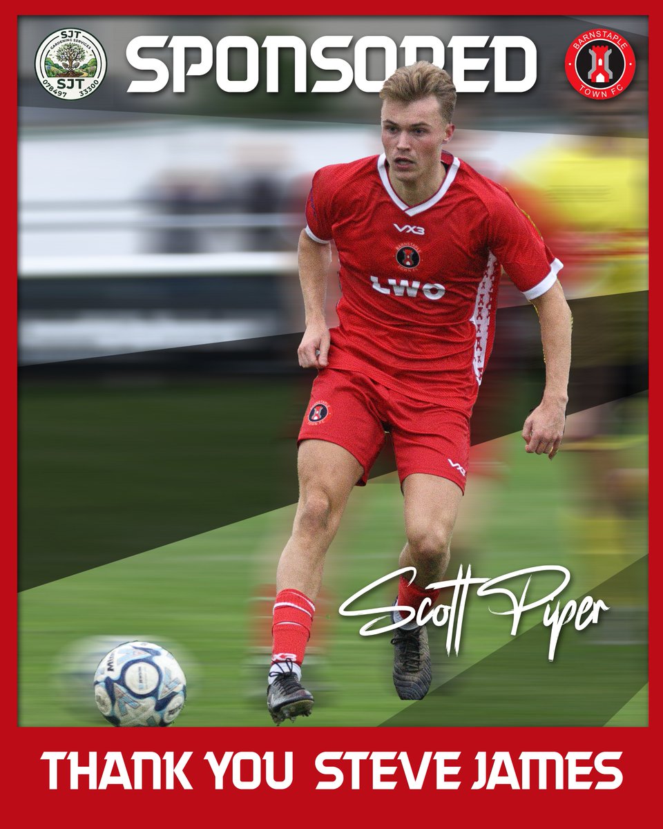 Official_BTFC's tweet photo. A big thank you to club president Steve James who has chosen to sponsor Scott Piper this coming season. A massive thank you to Steve for his contribution and also to Scotty for plying his trade with Barum again this season. 
@swsportsnews @NonLeagueHQ1 https://t.co/J934w62Y79
