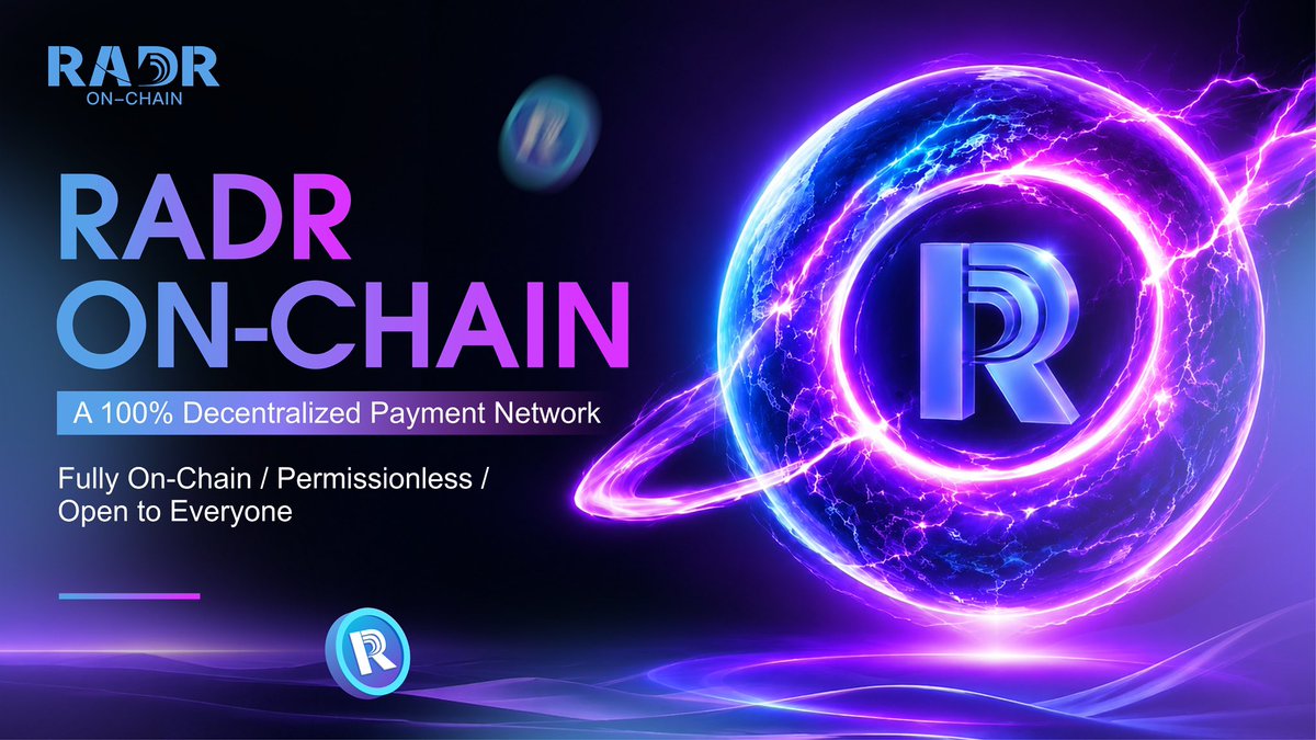 RADR_LAB's tweet photo. RAADR Chain Radar | 100% Decentralized Payment Network
#RADR #web3 #Payment https://t.co/XT76Vyt22Y