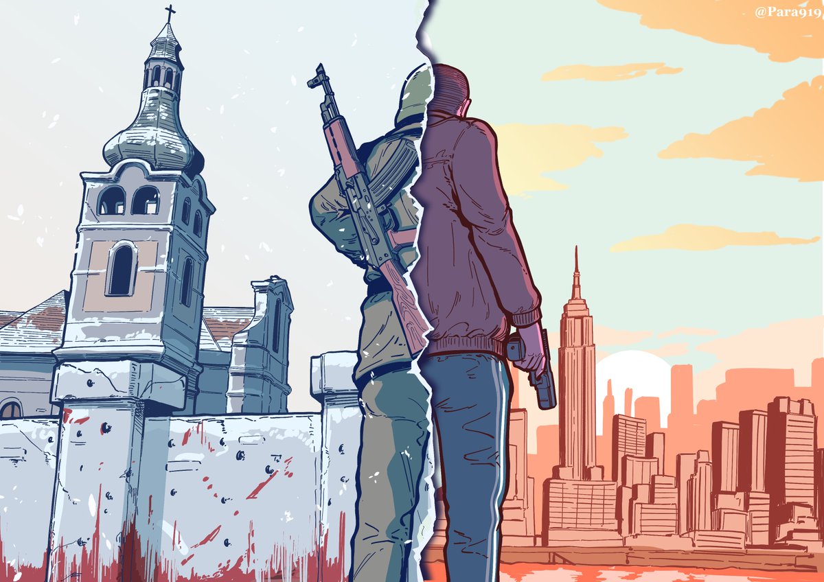 Para919's tweet photo. "You dont worry about your soul, Niko?"
"After you walk into a village, and you see fifty children, all sitting neatly in a row against the church wall, each with their throats cut and their hands chopped off, you realize that the creature that could do this doesn't have a soul." https://t.co/ItISPoYLIg