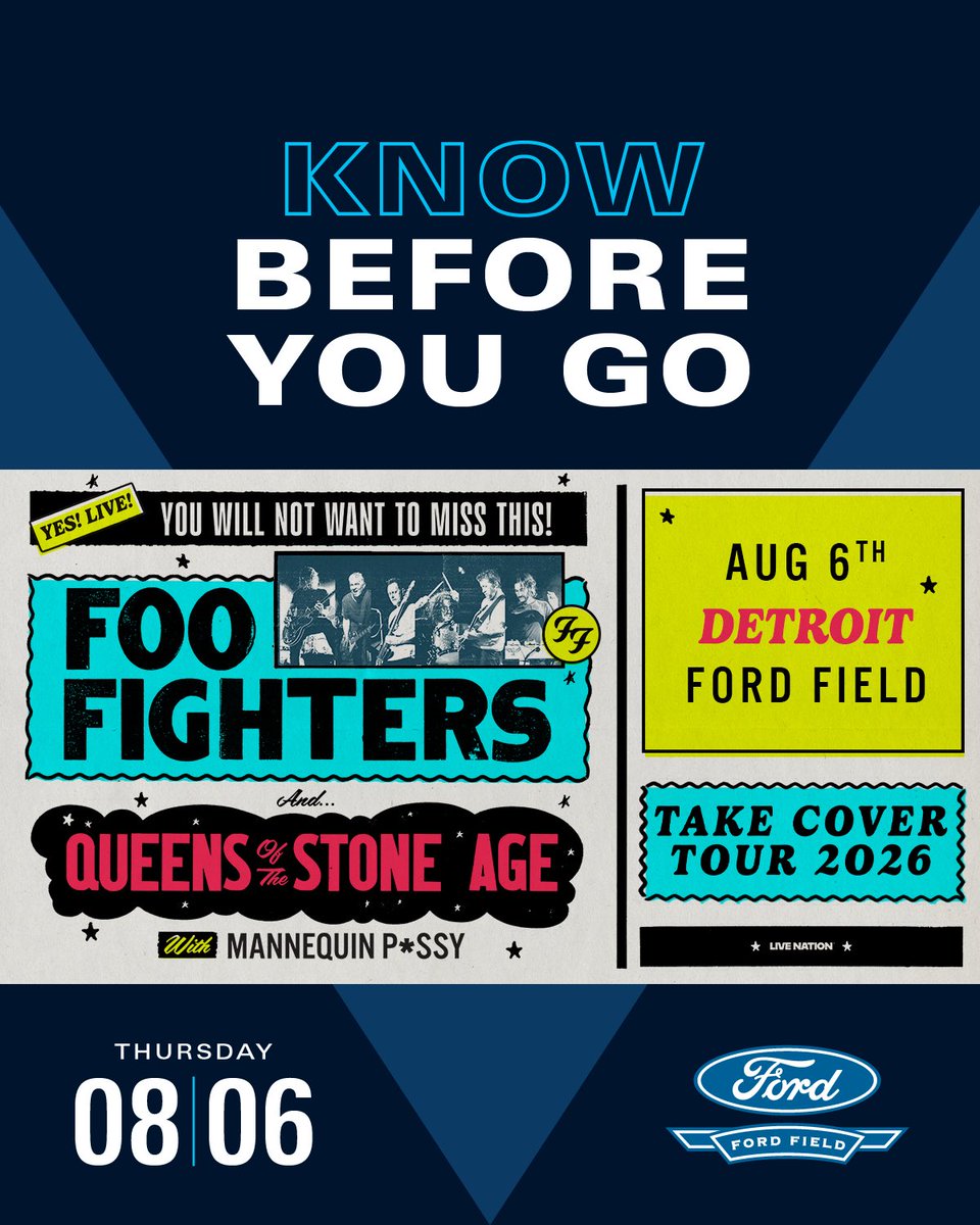 fordfield's tweet photo. Who's ready for the @foofighters TONIGHT? 🎸 

Don’t miss out, 🎟️ in bio https://t.co/8JTSeShgec