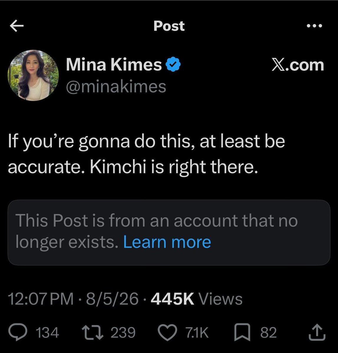 hawkblogger's tweet photo. I imagine @minakimes has a wall of accounts she has shamed into deletion on her wall like pelts from a hunt. https://t.co/h4kLn7r2ji