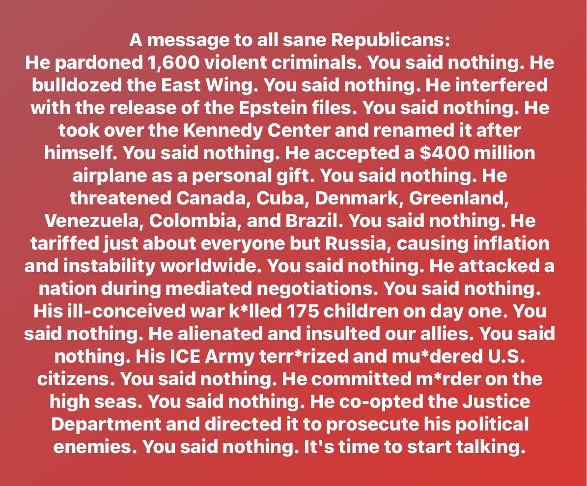 charise_lee's tweet photo. 🚨🚨🚨🚨🚨@GOP @SenateGOP @HouseGOP 
SANE REPUBLICANS WHERE ARE YOU?‼️ https://t.co/VG15AVywf5