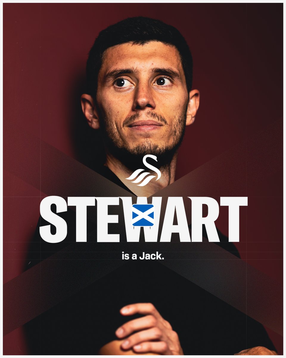 SwansOfficial's tweet photo. Swansea City can confirm the club has completed the signing of free agent Ross Stewart 🙌

👉 https://t.co/P9tw4vycth https://t.co/OzPKw2daee
