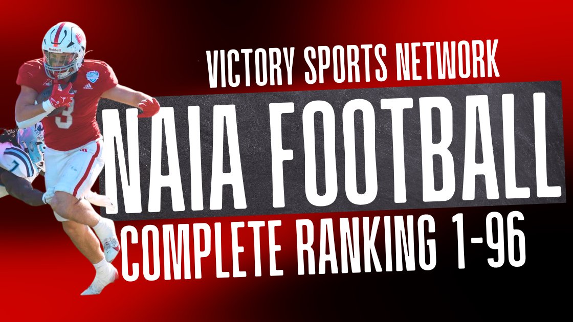 NAIAFootballVSN's tweet photo. Here's the complete preseason NAIA Football ranking from the Victory Sports Network of all 96 squads.

@GVVikingFB is No. 1 followed by @KeiserFootball at No. 2. @YotesFootball @LWUfootball and @MonTechFootball round out the Top 5.

Full Ranking:
https://t.co/dfeee9Jha2 https://t.co/pQZAmOamc9