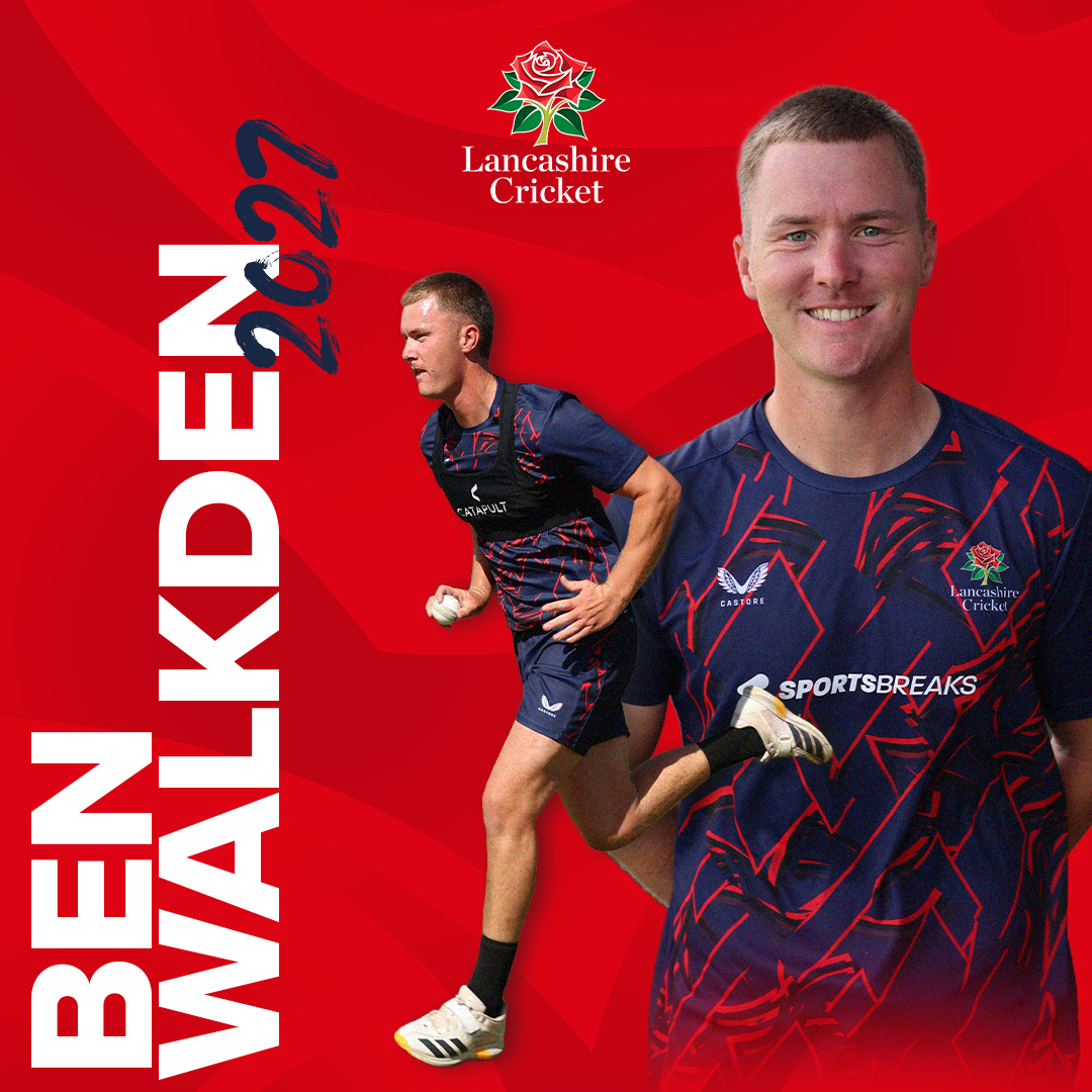 lancscricket's tweet photo. Lancashire Cricket is pleased to announce that all-rounder Ben Walkden has signed his first professional rookie contract with the Club, running until the end of the 2027 season.

Congratulations and welcome to the Red Rose, Ben! 

🌹 #RedRoseTogether
