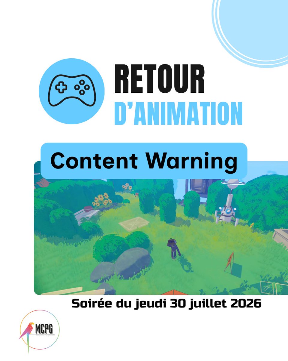 MCPGfr's tweet photo. 🎥 Retour sur notre soirée Content Warning !

💀 4 parties
 👻 5 morts
 🤗 1 câlin à un monstre (à éviter 😅)
 🏆 1 survie complète

Entre harpon, sangsue et monstres, les fous rires étaient au rendez-vous.  💙

#AssociationMCPG #ContentWarning #Gaming https://t.co/gDf321VYCg