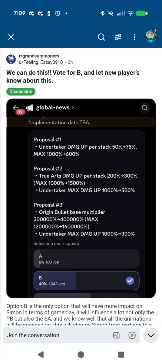 Colinbear_Rebel's tweet photo. @GRDSMN_GLOBAL - Is anyone else in any other GS Servers or Clans I can join/visit to spread the word about voting for/changing votes to Option B for Ascended Simon? 

I commented in 10 YouTube Videos of 8 GS Content Creators asking them to make a video about this 🙏🏾 https://t.co/yN5Es0EjCI