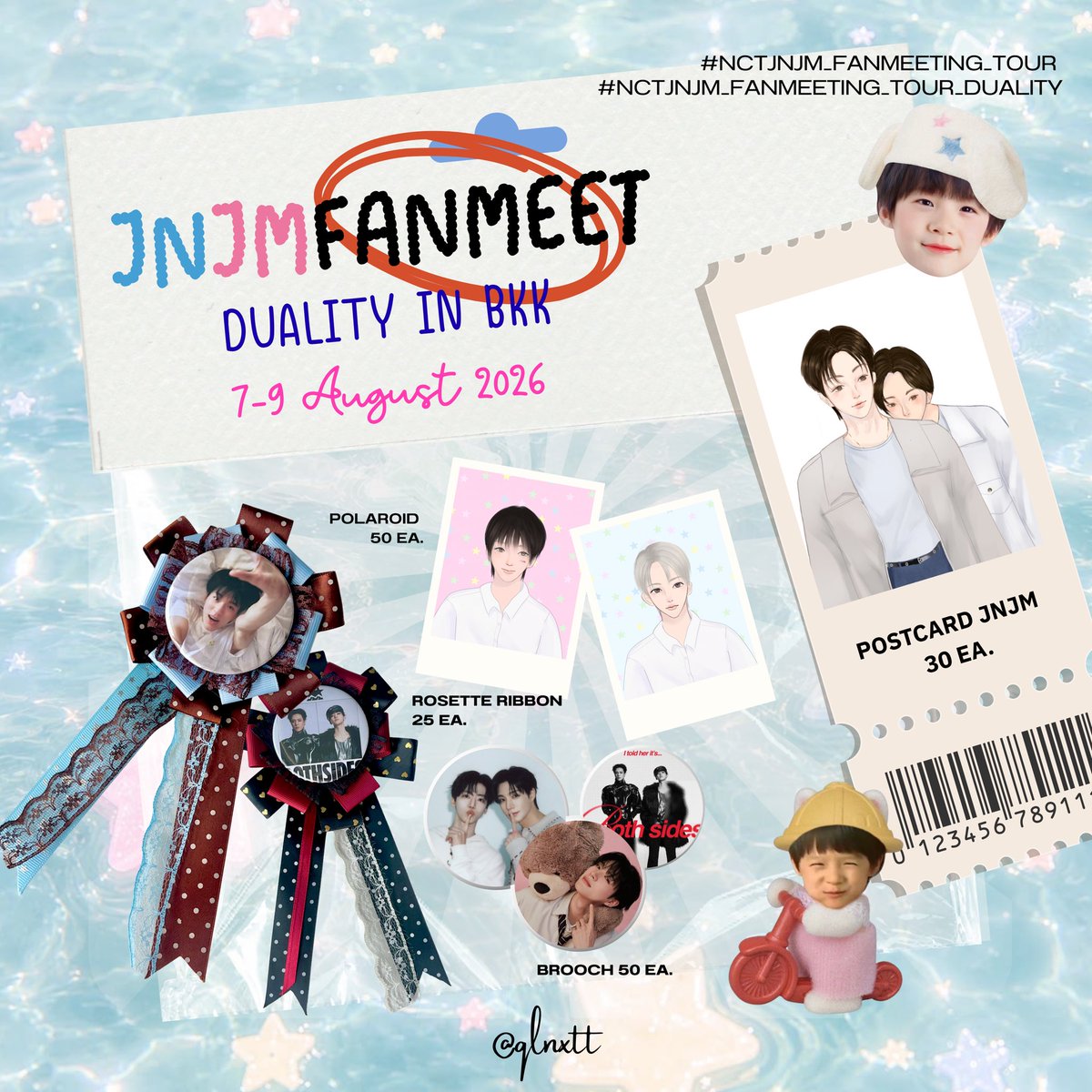 qlnxtt's tweet photo. ♡ pls kindly rt ♡ 
— giveaway 🐩💌

details : brooch , photocard , polaroid
                 
special for Minno 🐰🐶

date : 7-9 August
time : tba.

rules : rt and show this tweet 

𐙚 exchange dm

#NCTJNJM_FANMEETING_TOUR #NCTJNJM_FANMEETING_TOUR_DUALITY https://t.co/w5tN2sJ1Ik