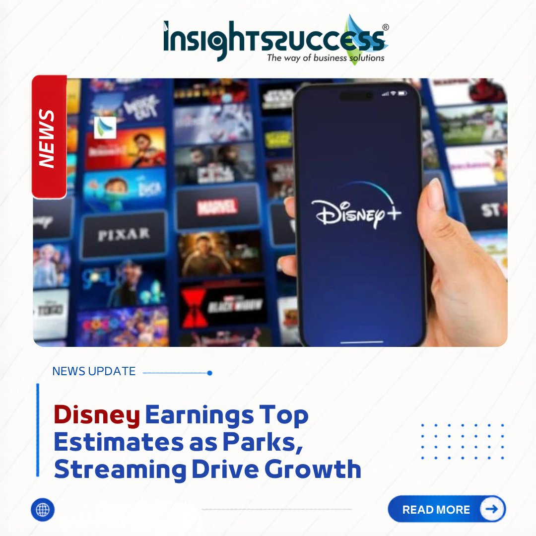 insightssuccess's tweet photo. Disney Earnings Top Estimates as Parks, Streaming Drive Growth
Read More: https://t.co/yYhlzeSn7r
#Disney #DisneyParks #ThemeParks #Tourism https://t.co/s4YS5u1O2l