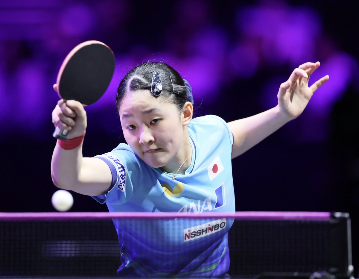 Hochi_Gorin's tweet photo. ＷＴＴチャンピオンズ横浜２０２６
女子シングルス2回戦
#張本美和
📸:渡辺　朋美 https://t.co/GfWXY2ybck