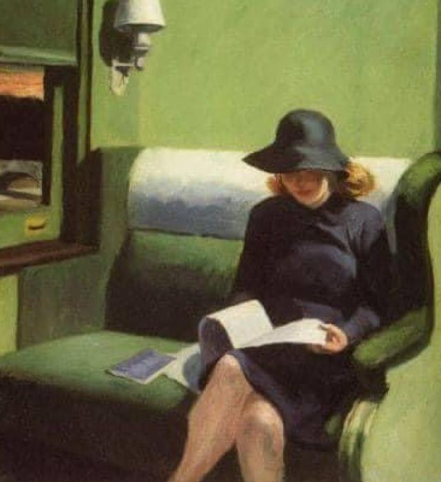 ProvenzaleII's tweet photo. "E pur, di tanto in tanto, ancor in questo
tempo, al tepor d'una rima si riscalda
d'un core almeno la parte profonda,
è la poesia che in bimba la ritorna".

Buscador de rimas
Bozza mia
🖼️“Donna che legge in treno", E. Hopper https://t.co/bWU2rTRQWr