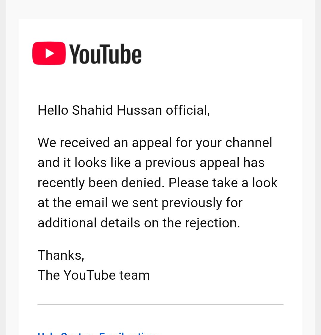 MAX9ef's tweet photo. Dear @TeamYouTube, I already submitted my appeal in YouTube Studio as per your guidelines, but it was automatically rejected even though I haven't violated any policies. Please manually check my channel. Here is the proof https://t.co/iKXdFxS2Ix