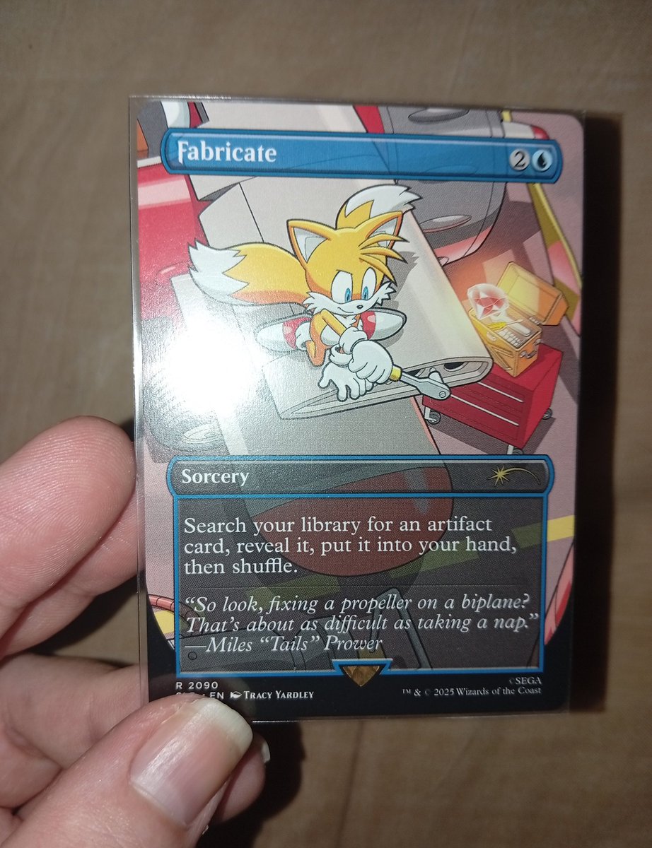 PrunusSenpai's tweet photo. Solruque me ha regalado la cartita de Tails. Soy feliz. 

Ahora ya tengo dos cartas de Tails. https://t.co/FYjtBZnuTv