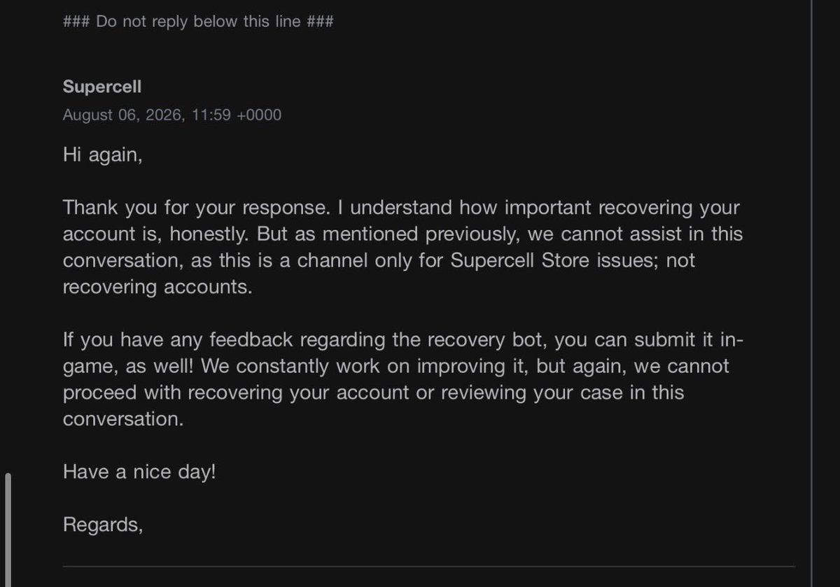KING_IRQ's tweet photo. @brawlstarsjp This is how @Supercell treats elite players! I sent my official financial receipts, and they replied4times using the EXACT same copy-pasted template at (10:01, 11:59, 12:29) without even reading! Pure code-level laziness.Fix it!Tag: #YULRUU99C@Frank_Supercell #FixSupercellSupport https://t.co/0ThOKcbuXe