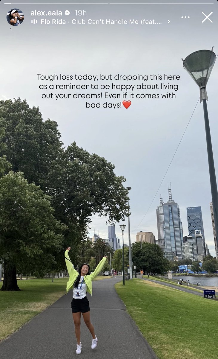 ronibats's tweet photo. When Alex Eala lost to Parks at #AO26 in a court full of Pinoys, I wondered how she would deal with frustration, regret, even anger. Well, she posts this on IG a day later. I took a screenshot, a note to self for my own bad days. Today, she wins &amp; reminds us to keep believing!🌻 https://t.co/5X8XIAsy6K