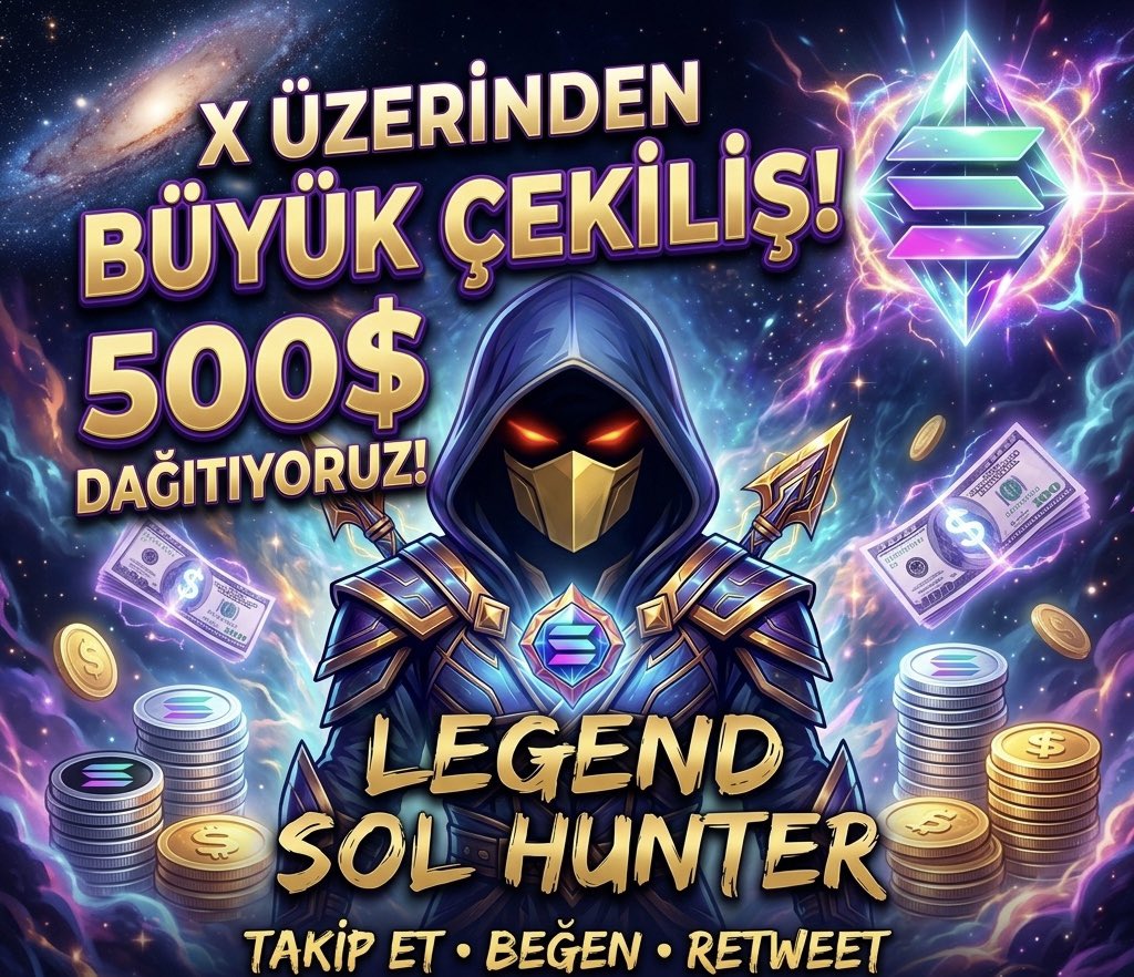 legendsolhunter's tweet photo. 🚨500$ BÜYÜK ETKİNLİK!🚨

Legend SOL Hunter topluluğu büyümeye devam ediyor!
Bu gönderiye destek veren takipçilerime 500$ dağıtıyorum🎁💰

Katılım Şartları:
📌 RT &amp; LİKE &amp; FOLLOW

 ⏰Süre: 24 Saat!

Benden ödül kazanmayanlar kendini göstersin👇

#Solana #Giveaway #Kripto #USDT https://t.co/ohzacuWKVr