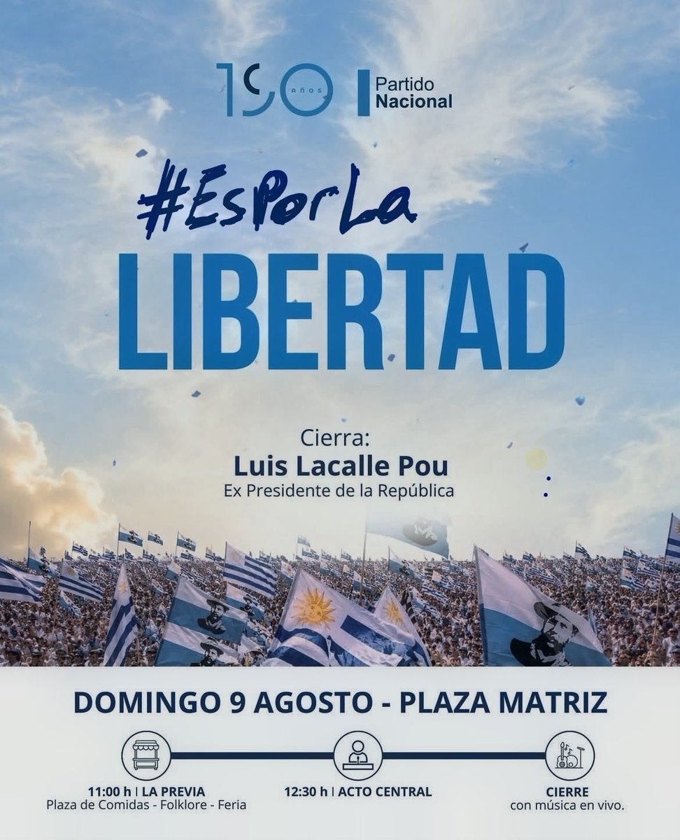 balvarez71's tweet photo. El domingo estará soleado!
🚜
#EsPorLaLibertad
#EmpezamosAVolver https://t.co/AcIKwCPZFg