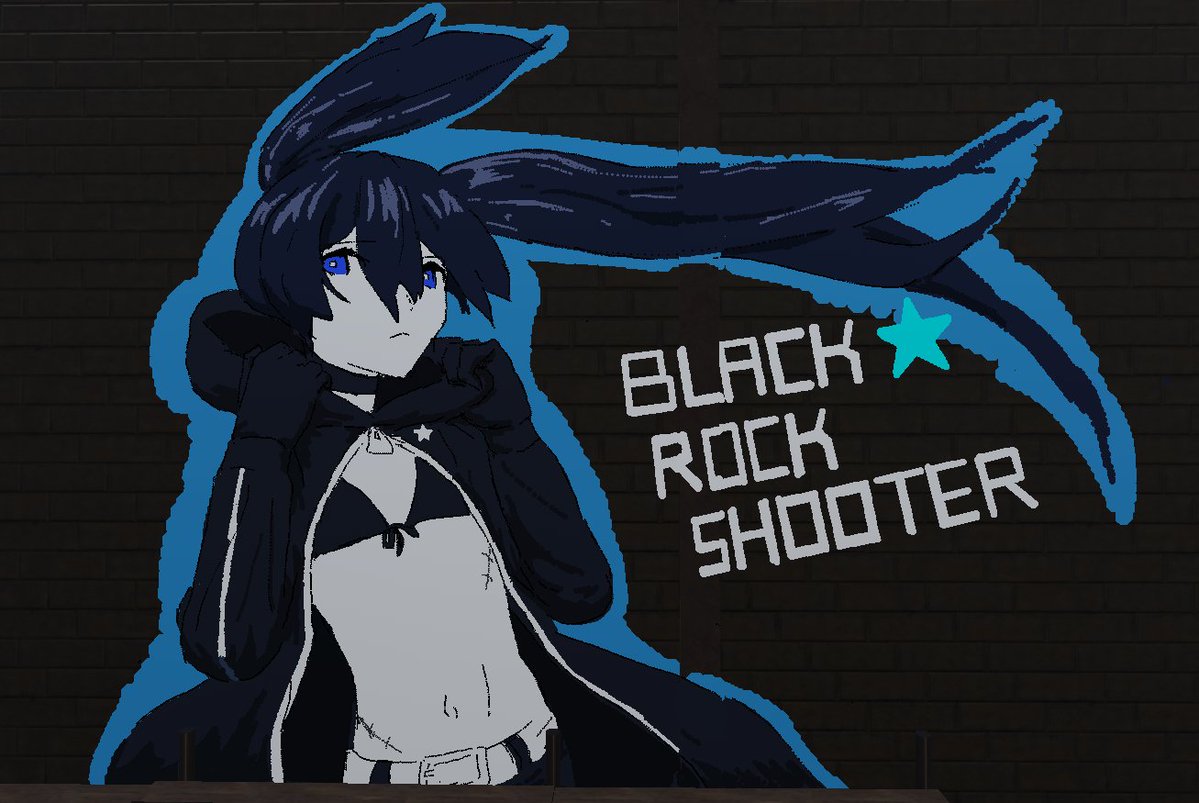 dreycan21's tweet photo. Roblox Spray Paint Black★Rock Shooter https://t.co/G1hfdrJMxt