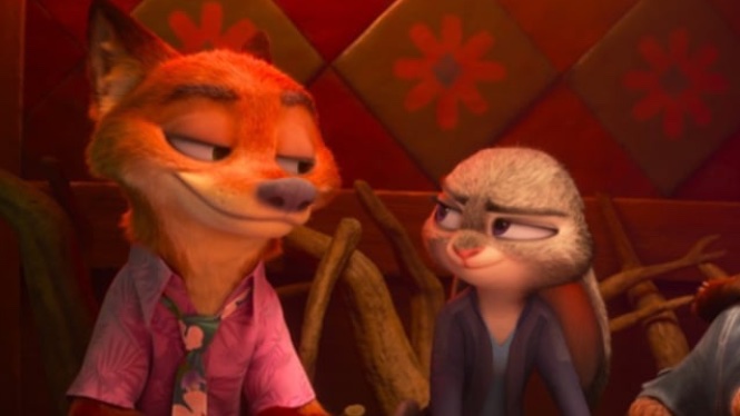 Rick27948860's tweet photo. Judy’s good at hiding the fact she loves his jokes, hopefully to see them cracking more jokes together in Z3 😅🦊#zootopia #zootopia2 #judyhopps https://t.co/KtT27U1ZMi