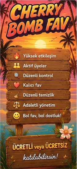 cherrybombfavv's tweet photo. 🍬🎇 𝑪𝒉𝒆𝒓𝒓𝒚 𝑩𝒐𝒎𝒃 🎊💕

     ｡ﾟﾟ･｡･ﾟﾟ｡
      Fav Grubu 
      İçin DM💌    
         ﾟ･｡･ﾟ

KATILMAK İÇİN DM🎁✨ https://t.co/tLJZ2YFkme