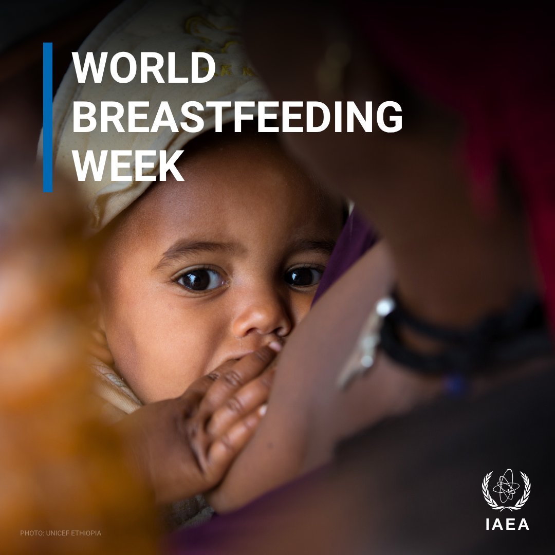 iaeaorg's tweet photo. It’s #WorldBreastfeedingWeek.

The 2026 theme is "Breastfeeding for a sustainable start in life: strengthen what works," focuses on tracking progress, evaluating impact, and scaling proven approaches that improve breastfeeding outcomes.

The IAEA unique human milk database is helping countries prioritize breastfeeding and support mothers to make evidence-based decisions through its research.

👉 https://t.co/yeGbkPxc1w