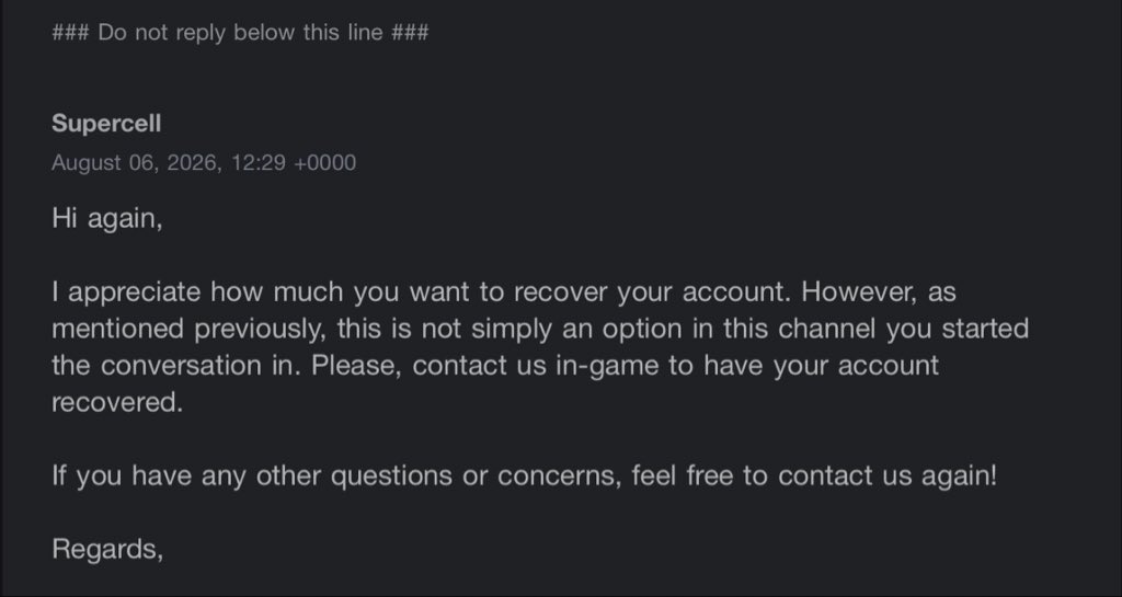 KING_IRQ's tweet photo. @FTMKeienburg This is how @Supercell treats elite players! I sent my official financial receipts, and they replied4times using the EXACT same copy-pasted template at (10:01, 11:59, 12:29) without even reading! Pure code-level laziness.Fix it!Tag: #YULRUU99C@Frank_Supercell #FixSupercellSupport https://t.co/SzV0Gc3xyg