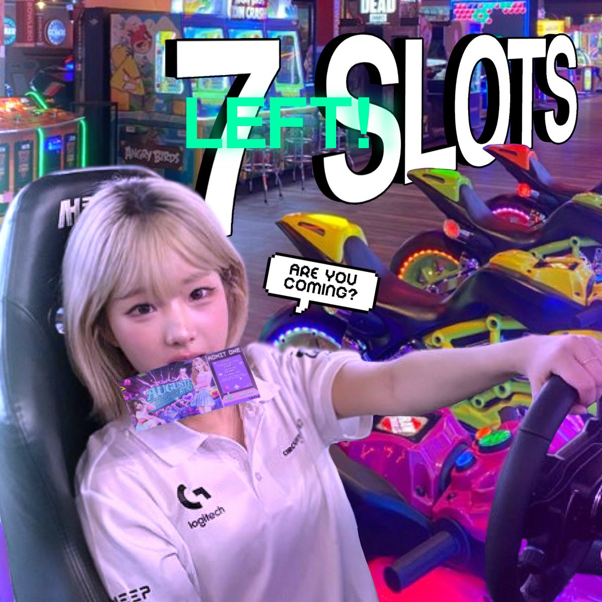wavsph's tweet photo. ⚠️ We're almost a full party!

A few slots left for the event. Don't hesitate and grab your slot at https://t.co/RrkTTEM3LF

#Augustz_Arcade_Attack #wavph #tripleS #Seoyeon #Hayeon https://t.co/rOiQOQUYx2