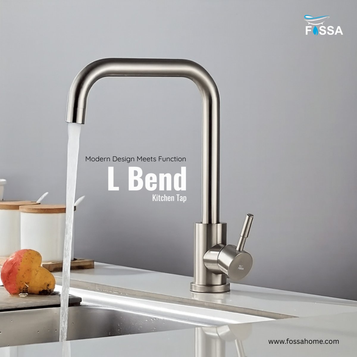 fossahome's tweet photo. Modern design. Smooth functionality.

Meet the FOSSA L Bend Kitchen Tap—designed with a sleek profile, convenient lever control and smooth water flow for modern kitchens.

Explore: https://t.co/suiBuvJ3BY

#FossaHome #KitchenTap #ModernKitchen https://t.co/5jNzGA9jPZ