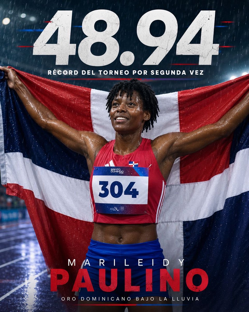 ktaverasd's tweet photo. ¡Qué orgullo ser dominicanos! 🇩🇴🥇

El oro de Marileidy Paulino en los 400 metros, el de María Dimitrova en kata femenina y las demás preseas doradas conquistadas ayer demuestran que el talento, la disciplina y el corazón de nuestros atletas. 
¡Gracias por llenar de orgullo a toda la nación!

#SantoDomingo2026 #OrgulloDominicano
